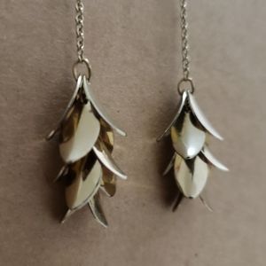 Gold Leaf Dangle Earring